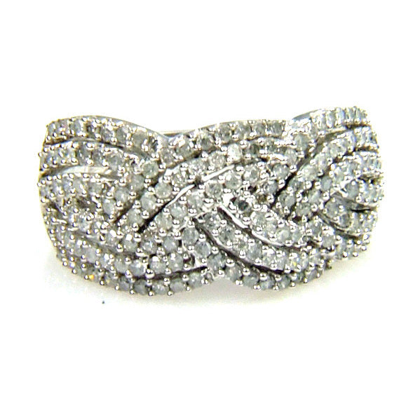 Natural 1.00ct Diamond Ring in 10KT White Gold