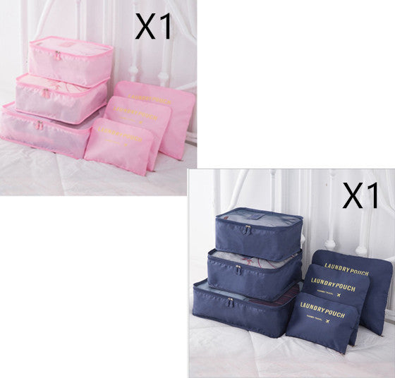 6-Piece Travel Storage Bag Set for Organized Packing
