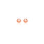 14k Rose Gold Classic Round Shape Stud Earrings - 6.0 mm