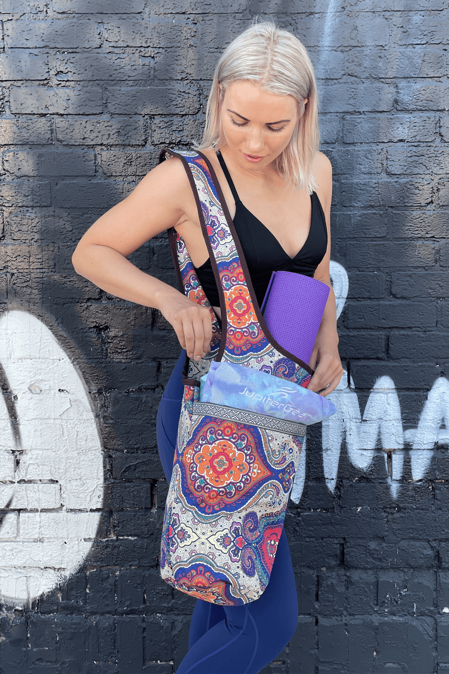 Sac de transport pour tapis de yoga JupiterGear avec grandes poches