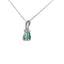 .29ct Colgante de Esmeralda y Diamante en Oro Blanco de 10KT