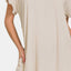 Vestido Flowy de Bajo Alto con Bordes de Flecos y Bolsillos