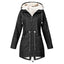 Plus Size Waterproof Sports Jacket with Fleece Lining