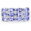 3.00 Carat Genuine Tanzanite Sterling Silver Engagement Ring