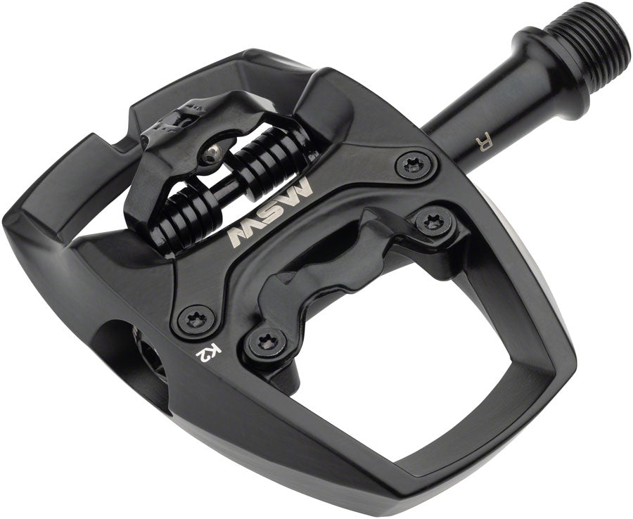 MSW Flip II Pedals - Clipless and Platform Aluminum 9/16" Black