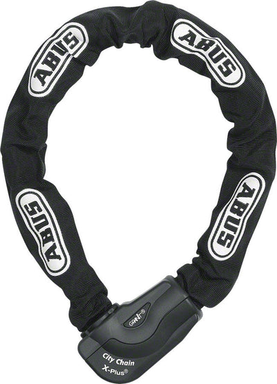 ABUS Granit City XPlus Keyed Chain Lock - 110cm, Black
