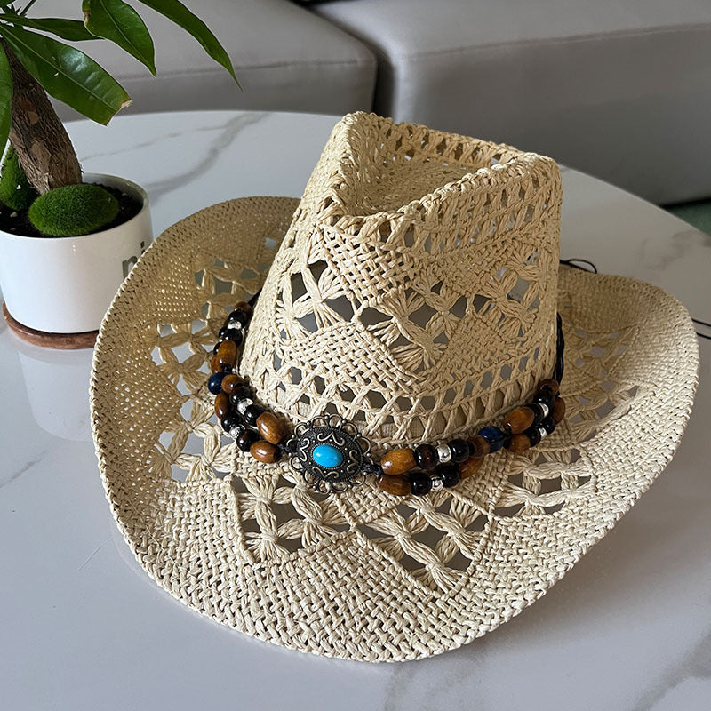 Bohemian Shell Straw Summer Beach Sun Hat
