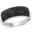 0.43 Carat Genuine Black Diamond Sterling Silver Engagement Ring