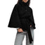 Manteau Trench Élégant d'Hiver à Col Montant et Manches Chauve-Souris pour Femmes