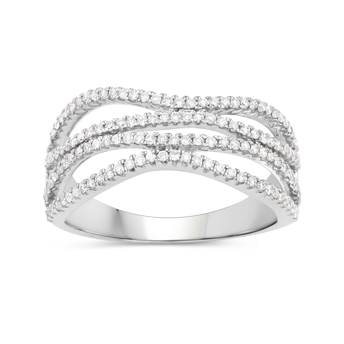 Anillo de Compromiso de Diamante Blanco de 0.46 Quilates en Oro Blanco de 14K