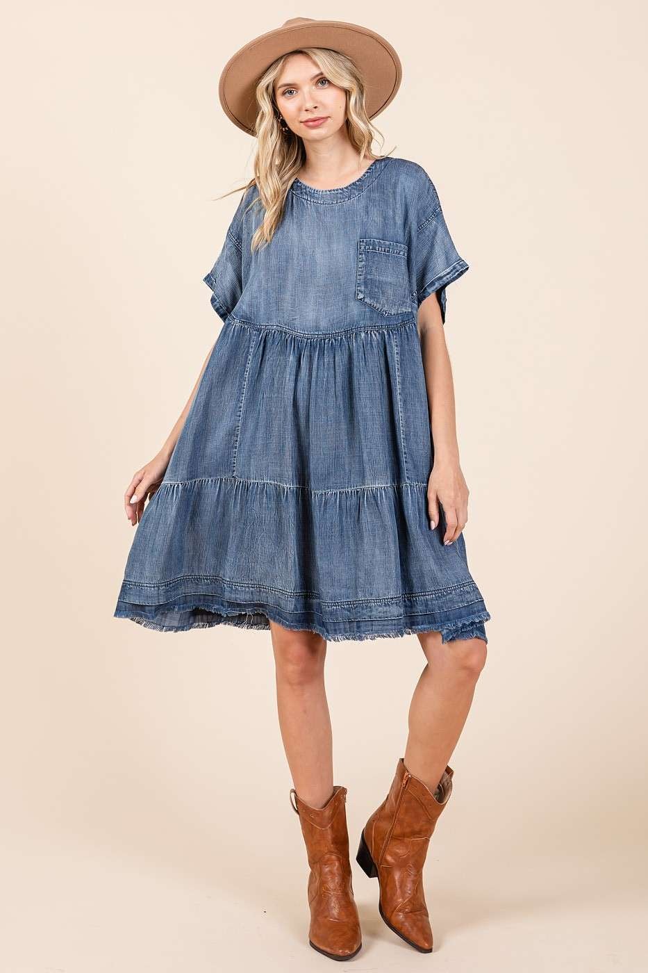 Robe Mini Surdimensionnée avec Design Boho pour Femmes