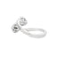 Anillo de Diamante Genuino de 0.50ct en Oro Blanco de 10KT