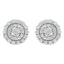 10KT White Gold Double Halo Round-Cut Diamond Stud Earrings