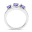Bague de fiançailles en argent sterling avec tanzanite véritable de 1,05 carat