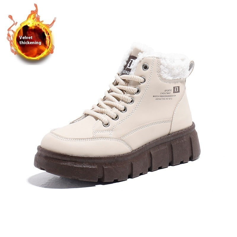 Botas de Nieve Estilosas que Aumentan la Altura para Mujeres