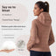 Chaqueta de plumas delgada con capucha para mujer - Impermeable y a prueba de viento