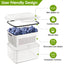 5-Piece Stackable Food Storage Containers with Drain Basket