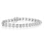 Pulsera de eslabones en estilo onda de plata esterlina con diamantes