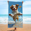 Double-Sided Velvet Beach Towel - Quick-Drying & Soft