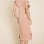 Vestido Midi Sin Mangas de Punto Acanalado Elegante para Mujeres