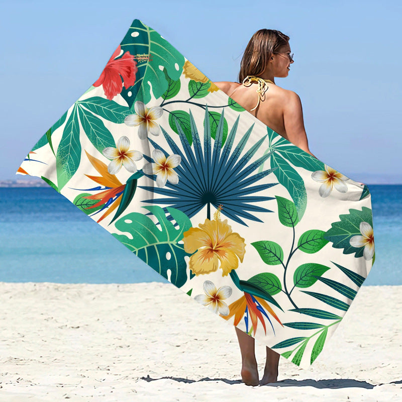 Double-Sided Velvet Microfiber Beach Towel