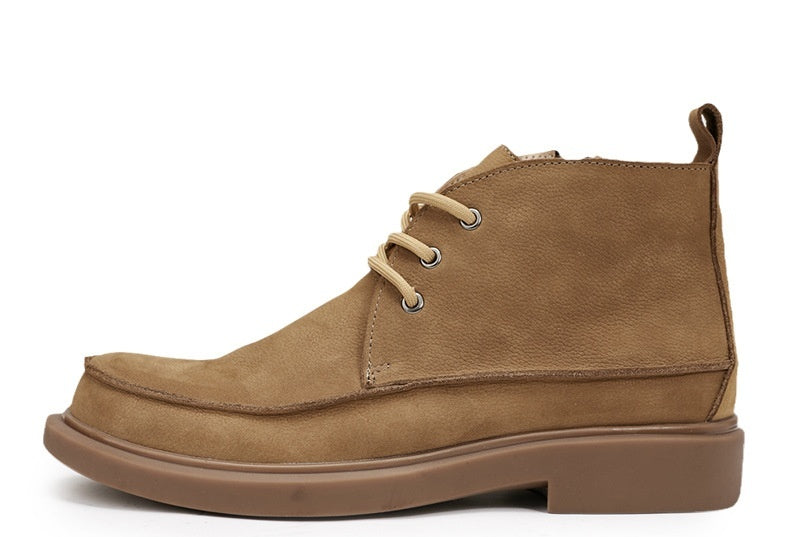 Vintage-Inspired Outdoor Zipper Work Boots - Korvel