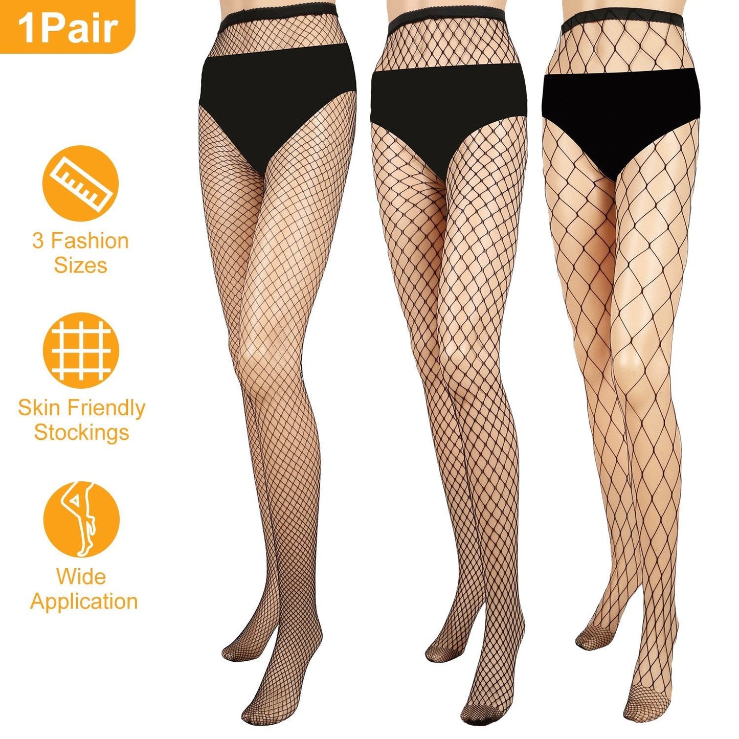 Stylish High Waist Fishnet Tights for Women