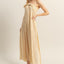 Elegant Knotted Detail Halter Neck Maxi Dress