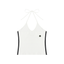 Loki & Ivy Women's Color Block Halter Crop Tank Top