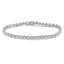 Bracelet de tennis Miracle-Set en argent sterling .925 avec diamants - 7"
