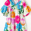 Chic Floral Tie Neck Dress - Elegant & Versatile for Every Occasion - Korvel