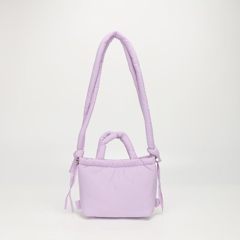 Casual Quilted Lightweight Dual-Use Bucket Bag