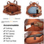 Sac de voyage en cuir rétro à main grande capacité