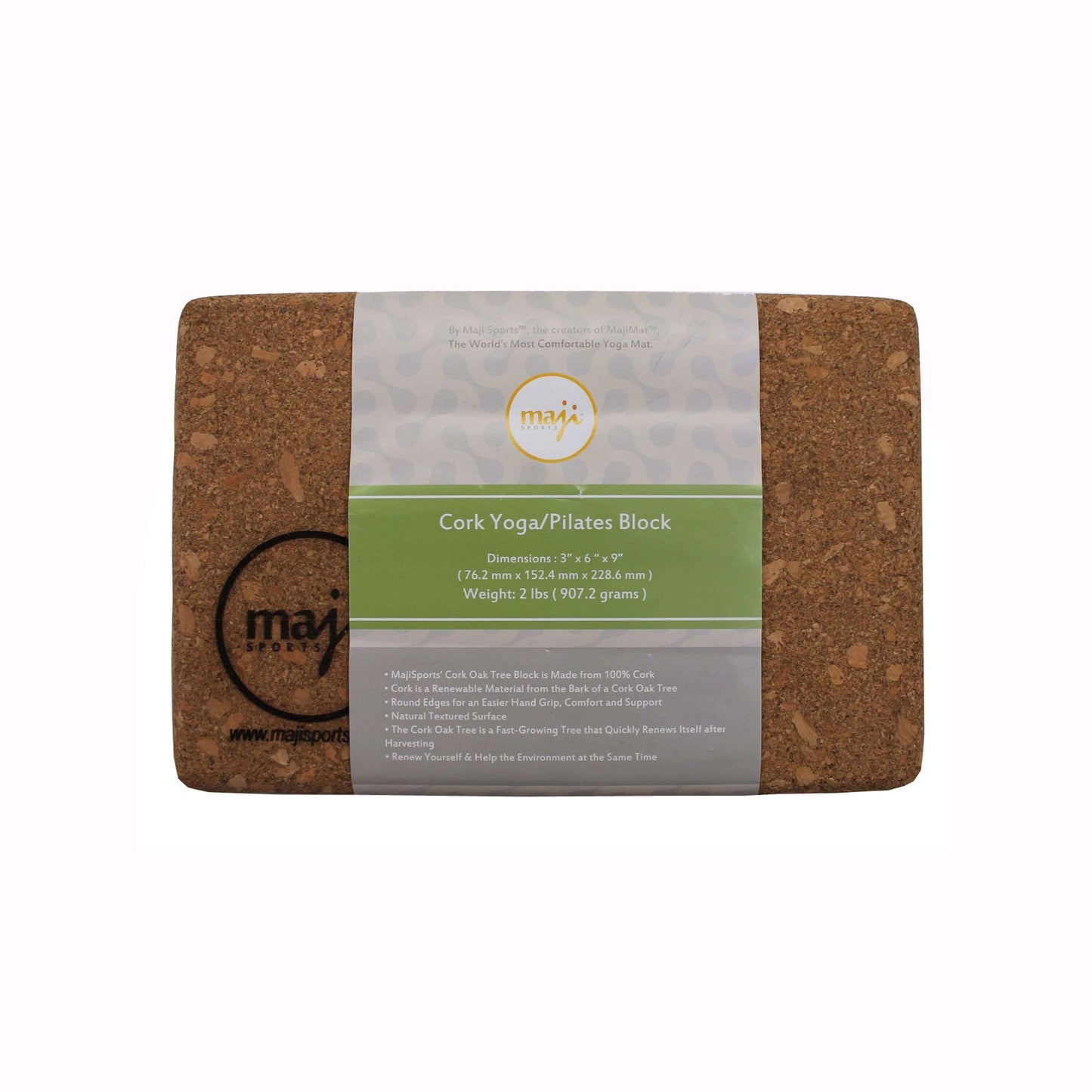 Premium 100% Cork Yoga & Pilates Block