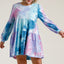 Colorful Plus Size Boho Chic Long Sleeve Dress