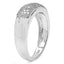 0.49 Carat White Diamond .925 Sterling Silver Engagement Ring