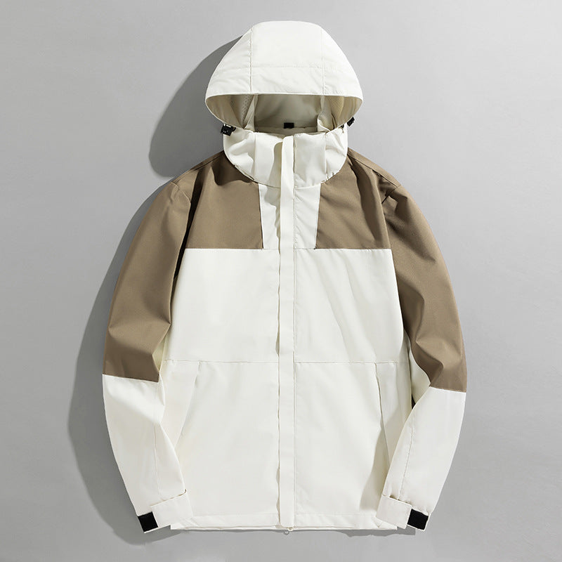 Veste Shell Trois-en-Un Haute Imperméable pour Hommes