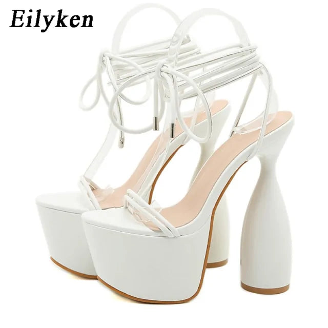 Tacones Super Altos con Correa en el Tobillo