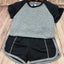Ensemble T-shirt de fitness et shorts de gym pour enfants