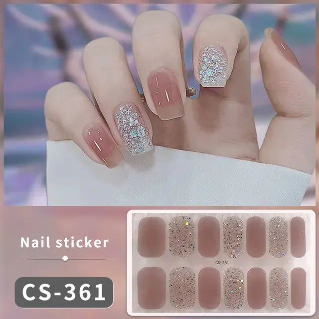 Premium DIY Gel Nail Stickers for Effortless Glam
