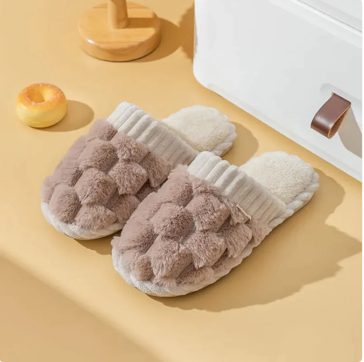 Zapatillas de Invierno de Algodón Acogedor para Mujeres