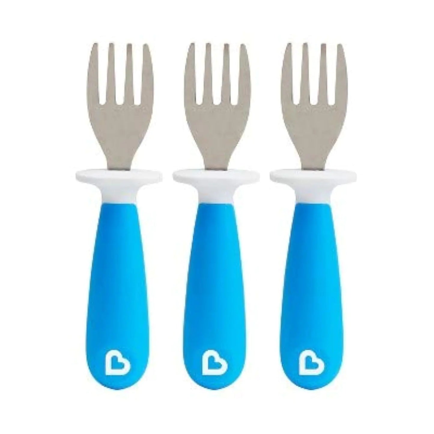Munchkin Raise Toddler Fork Set - 3 Piece Blue Set