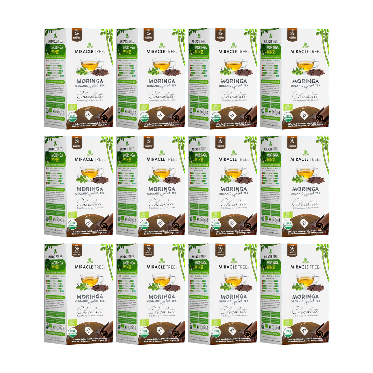 Organic Moringa Tea with Chocolate Flavor