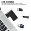 Répartiteur Multi HUB USB 3.0 à 3 Ports Haute Vitesse pour Bureau et Ordinateur Portable