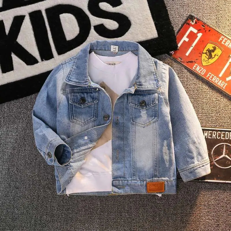 Chaqueta de mezclilla Mickey para niños
