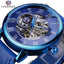 Men's Luxury Mechanical Watch with Leather Band