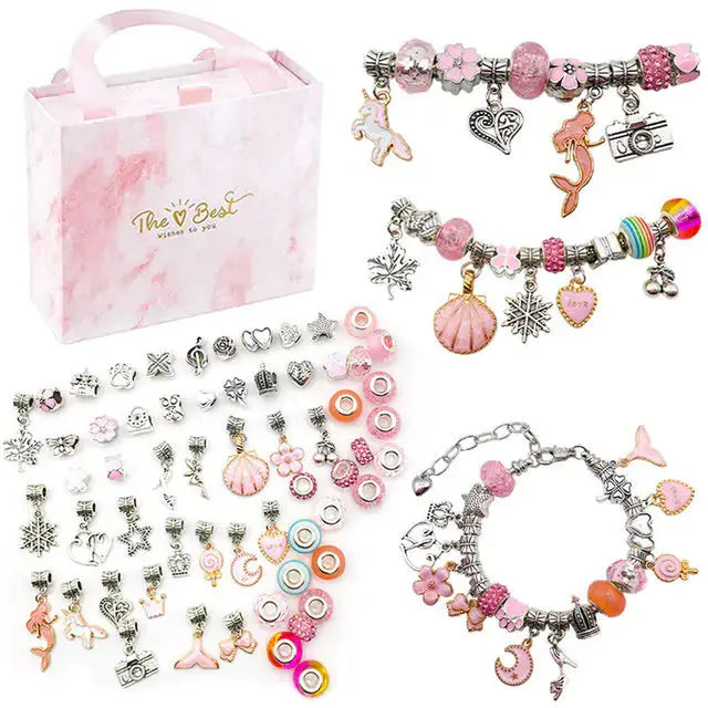 Kit de Charms de Joyería Navideña - Set DIY de 112 Piezas