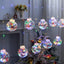 Santa Claus Curtain String Lights