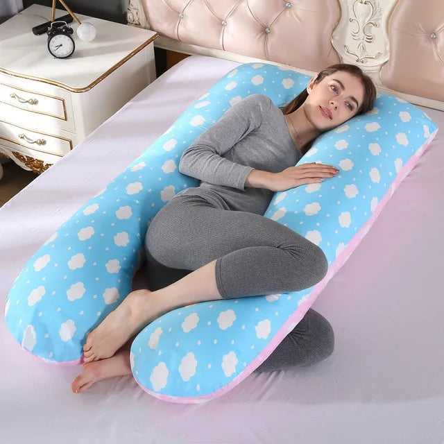 U-Shape Pregnancy Support Pillow for Comfort and Rest
