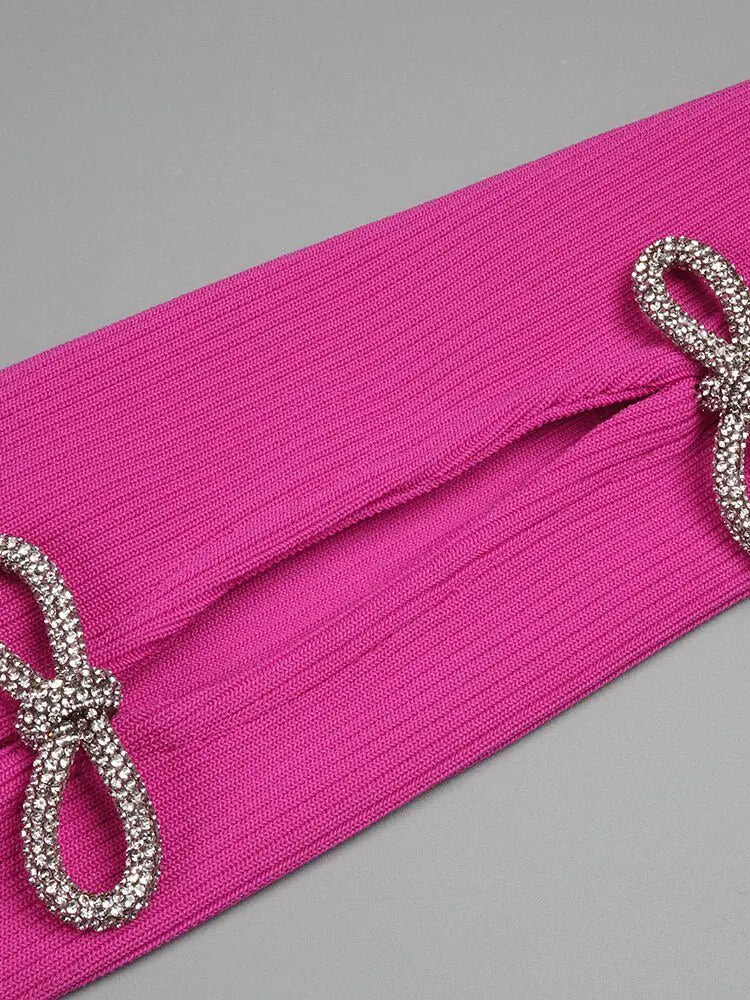 Vestido de Vendaje con Lazos - Elegante y Sofisticado